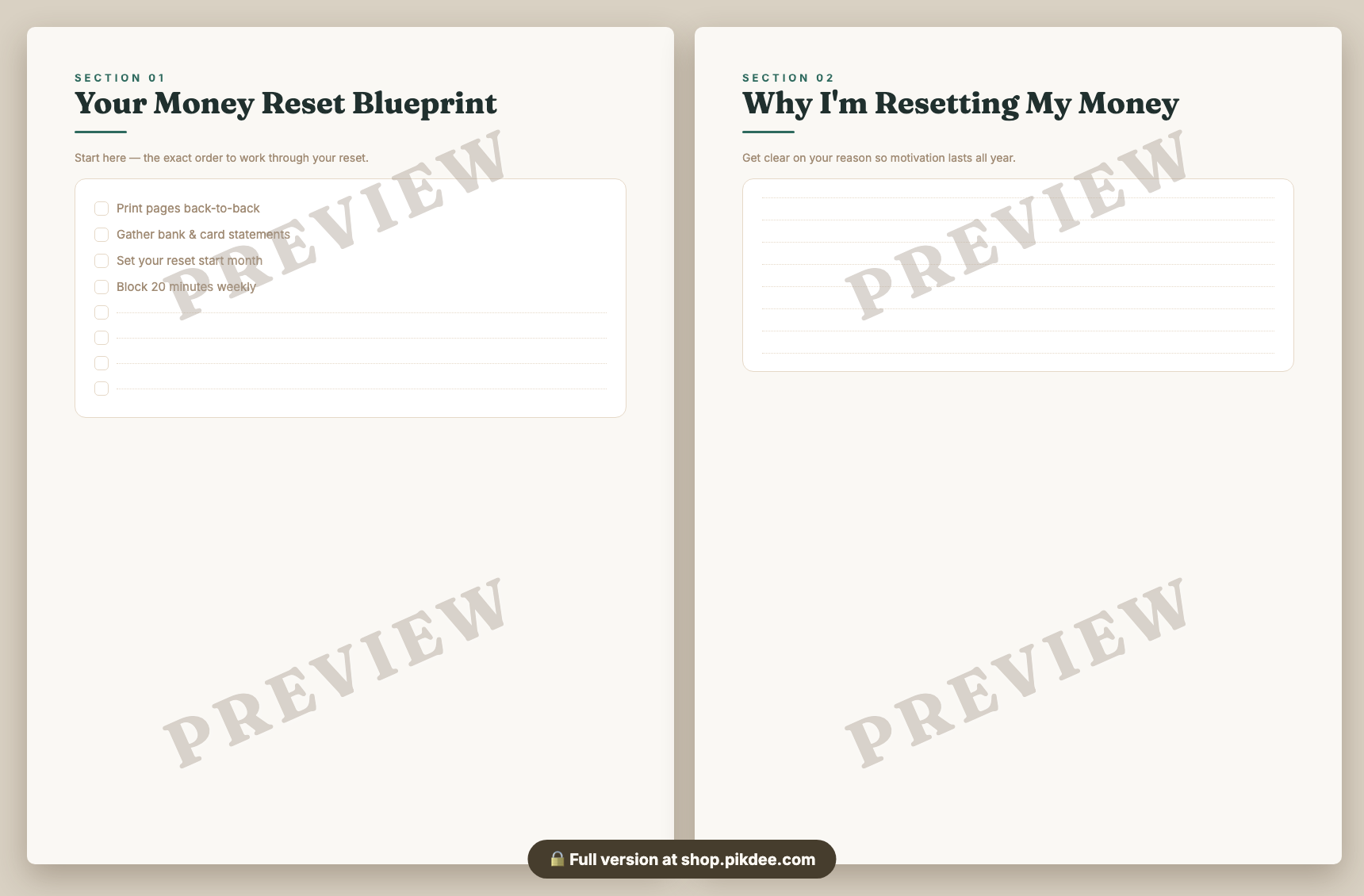 preview pages