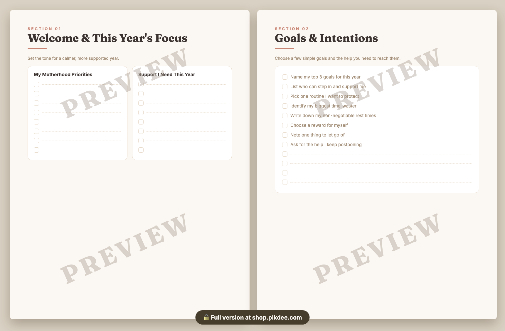 preview pages
