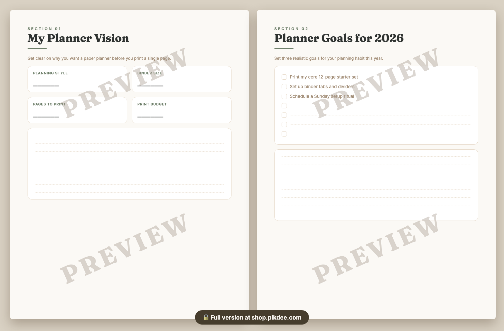 preview pages
