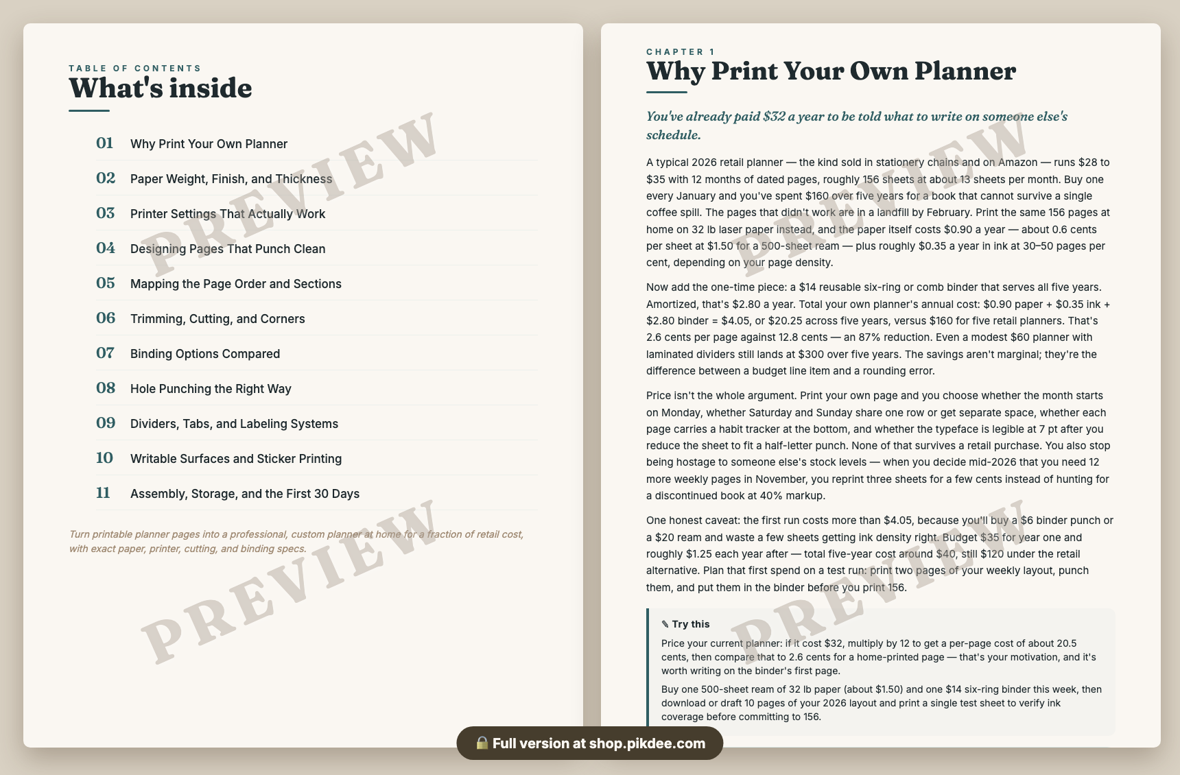 preview pages