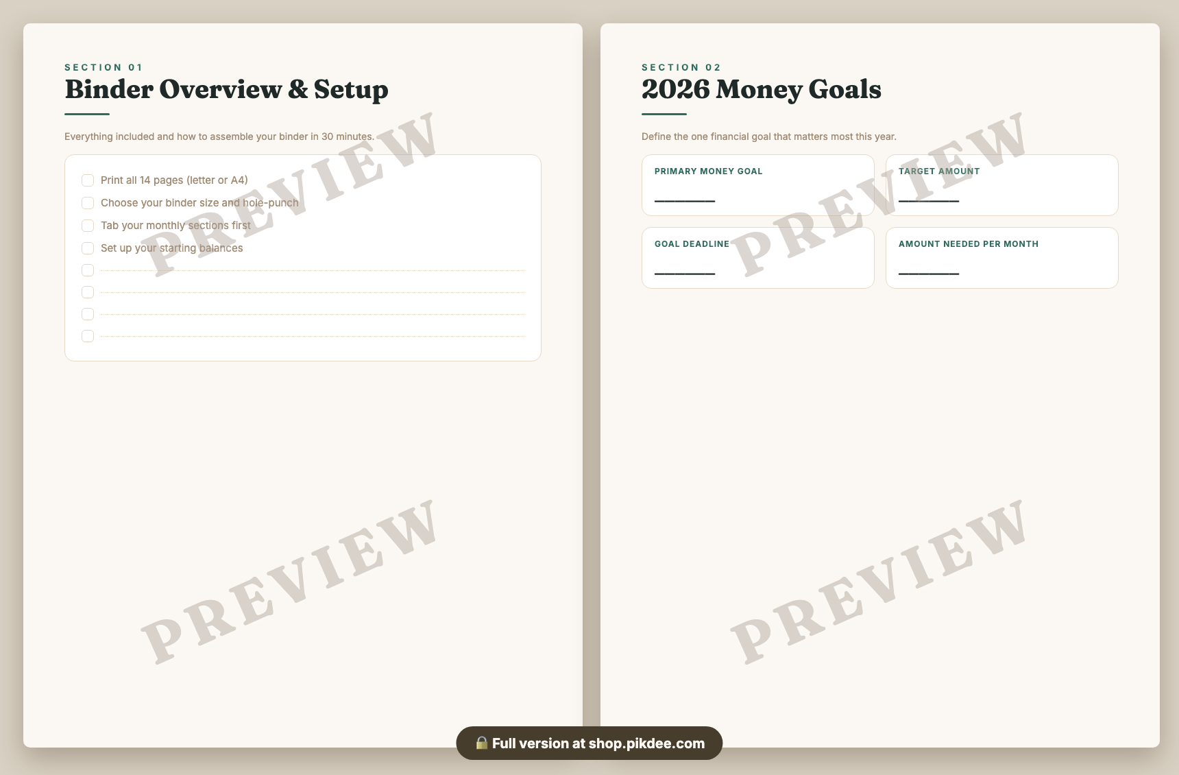 preview pages