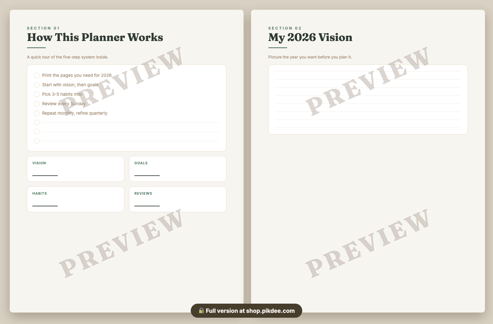 preview pages