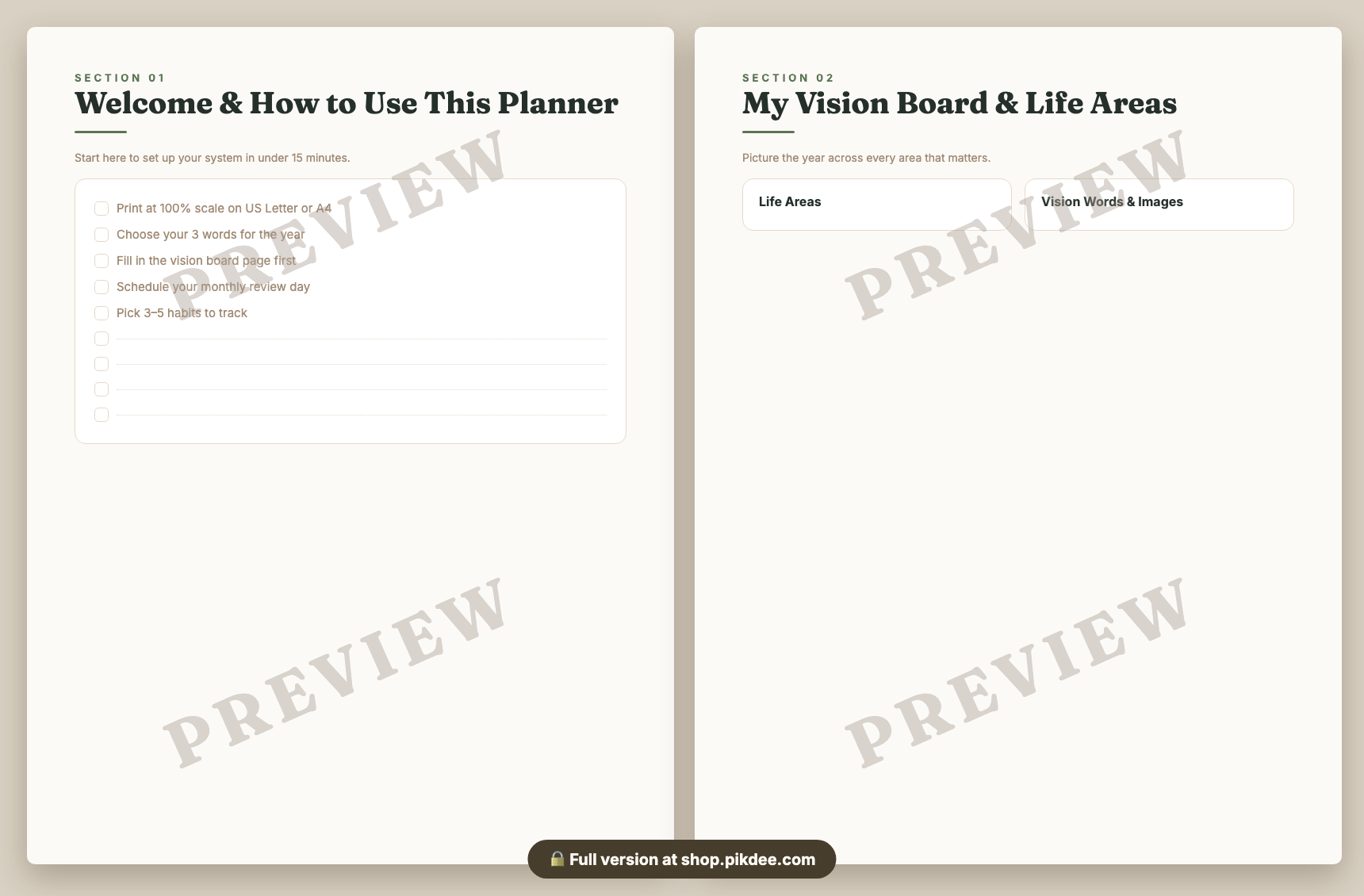 preview pages