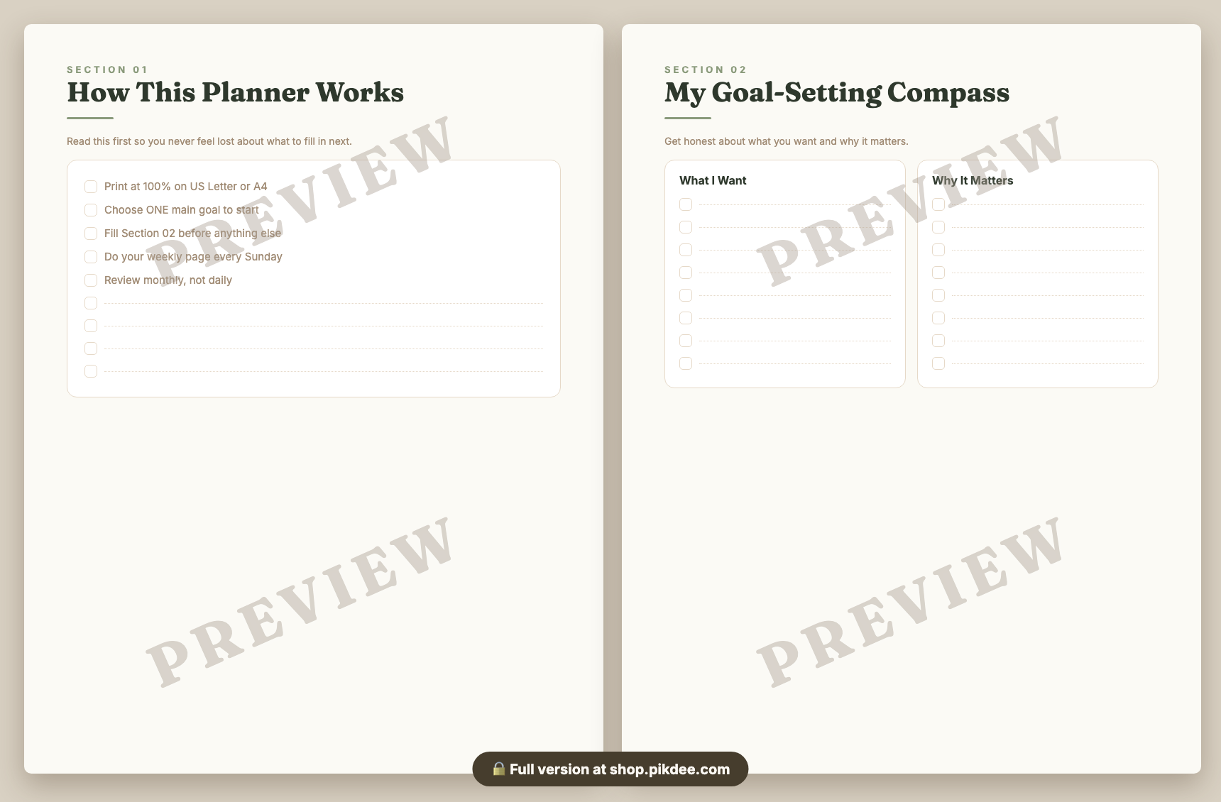 preview pages