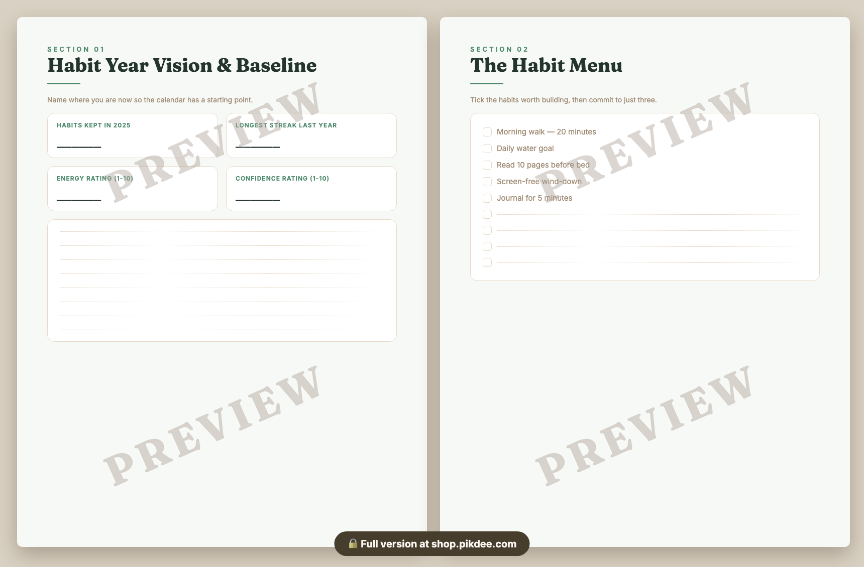 preview pages