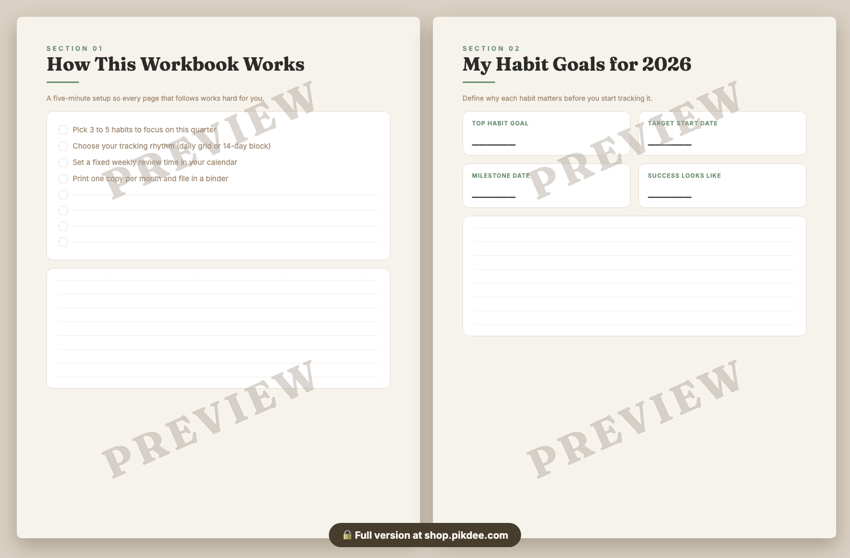 preview pages
