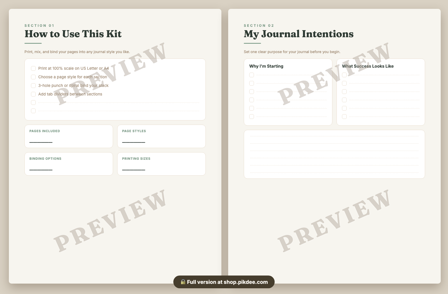 preview pages