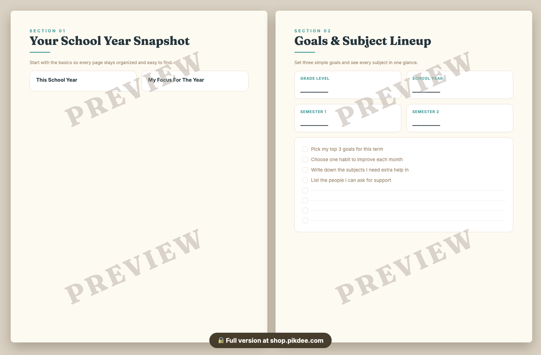 preview pages