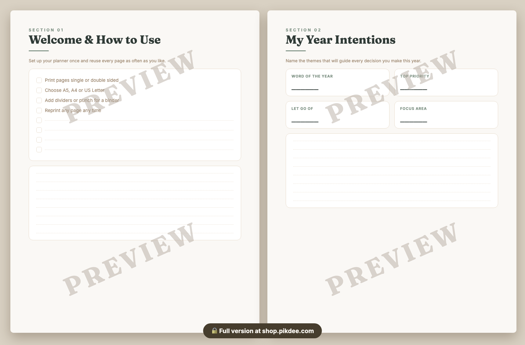 preview pages