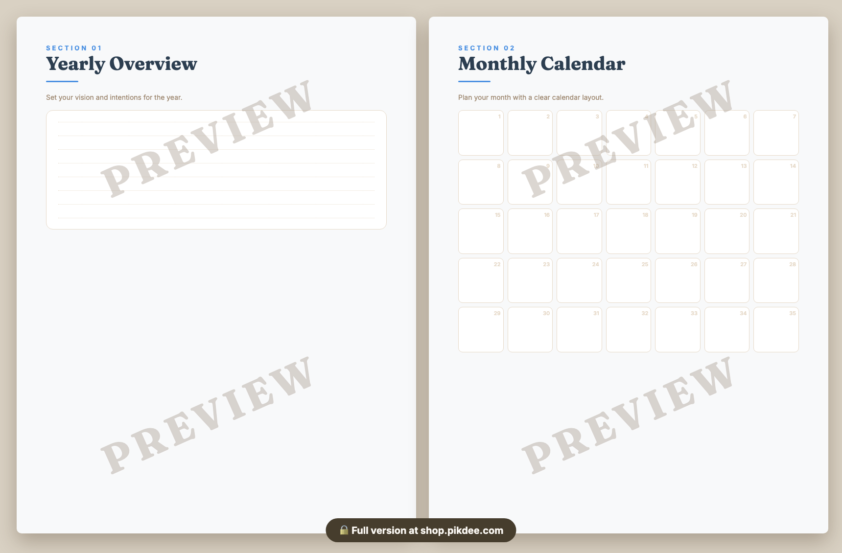preview pages