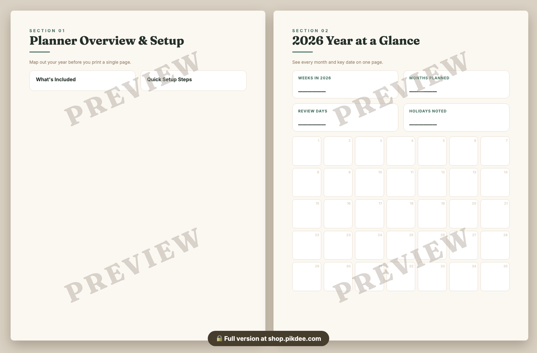 preview pages
