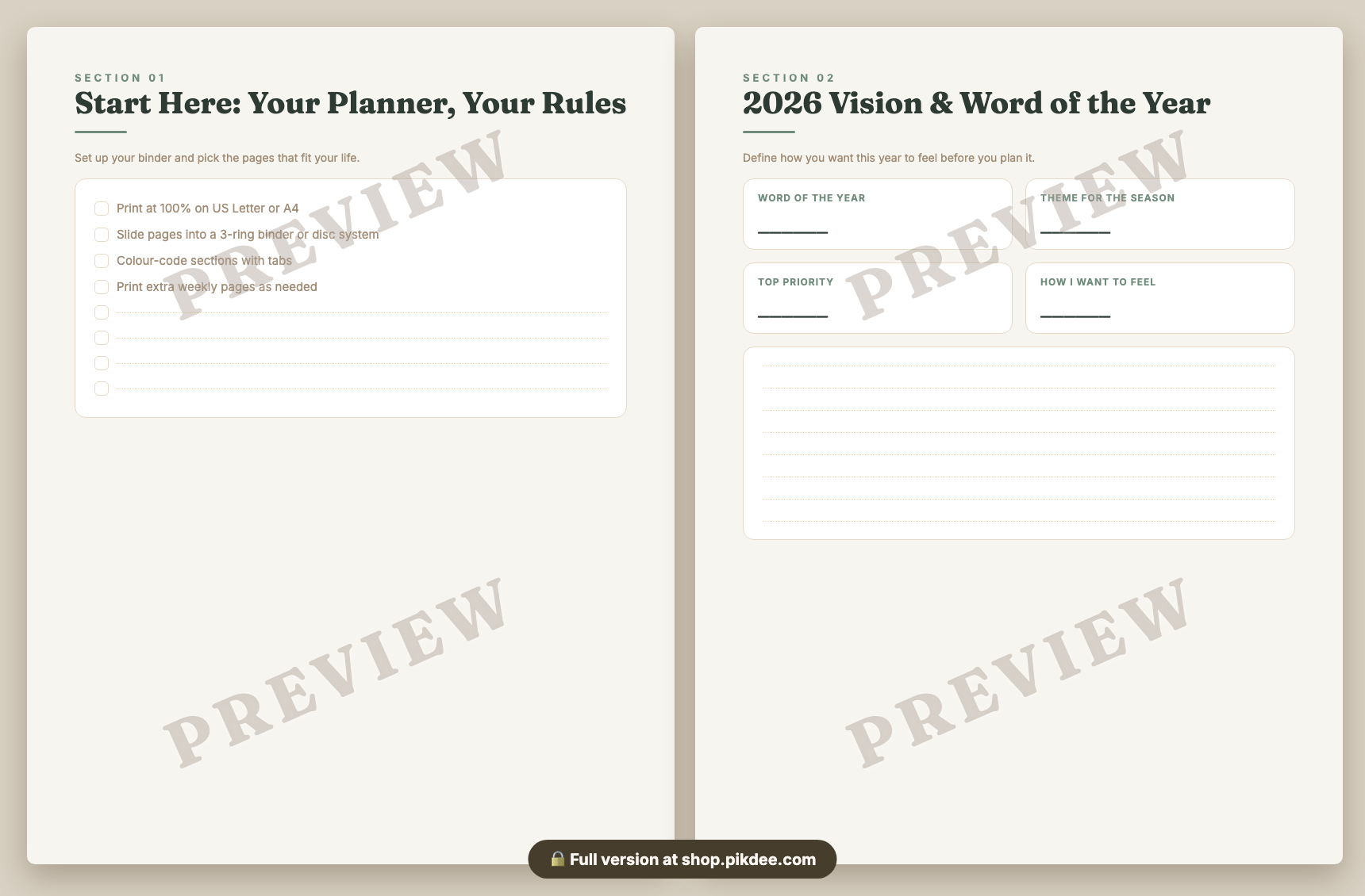 preview pages
