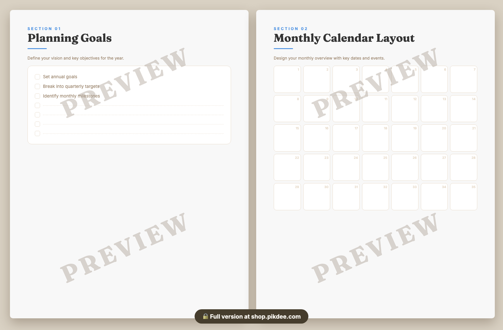 preview pages