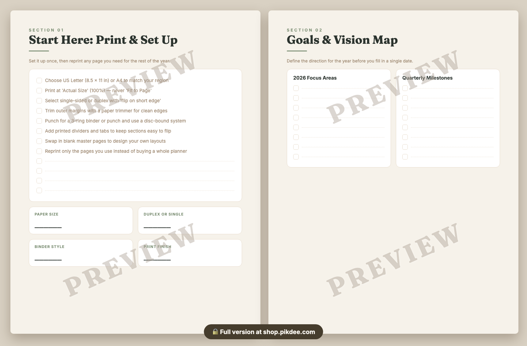 preview pages