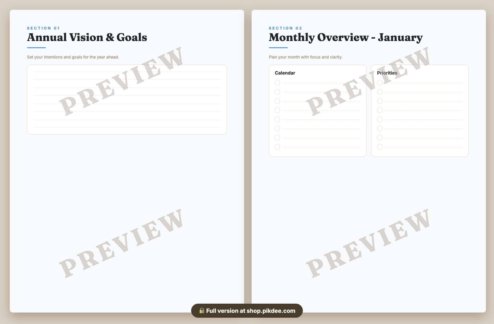 preview pages
