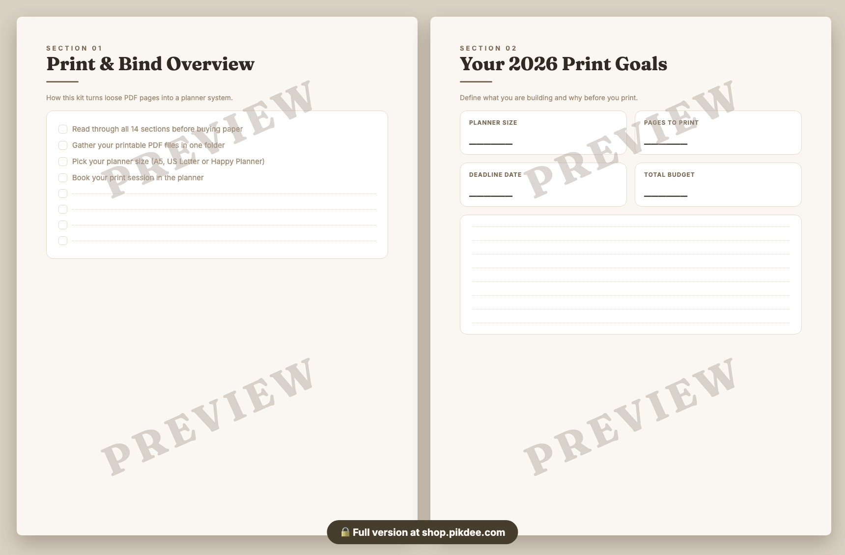 preview pages