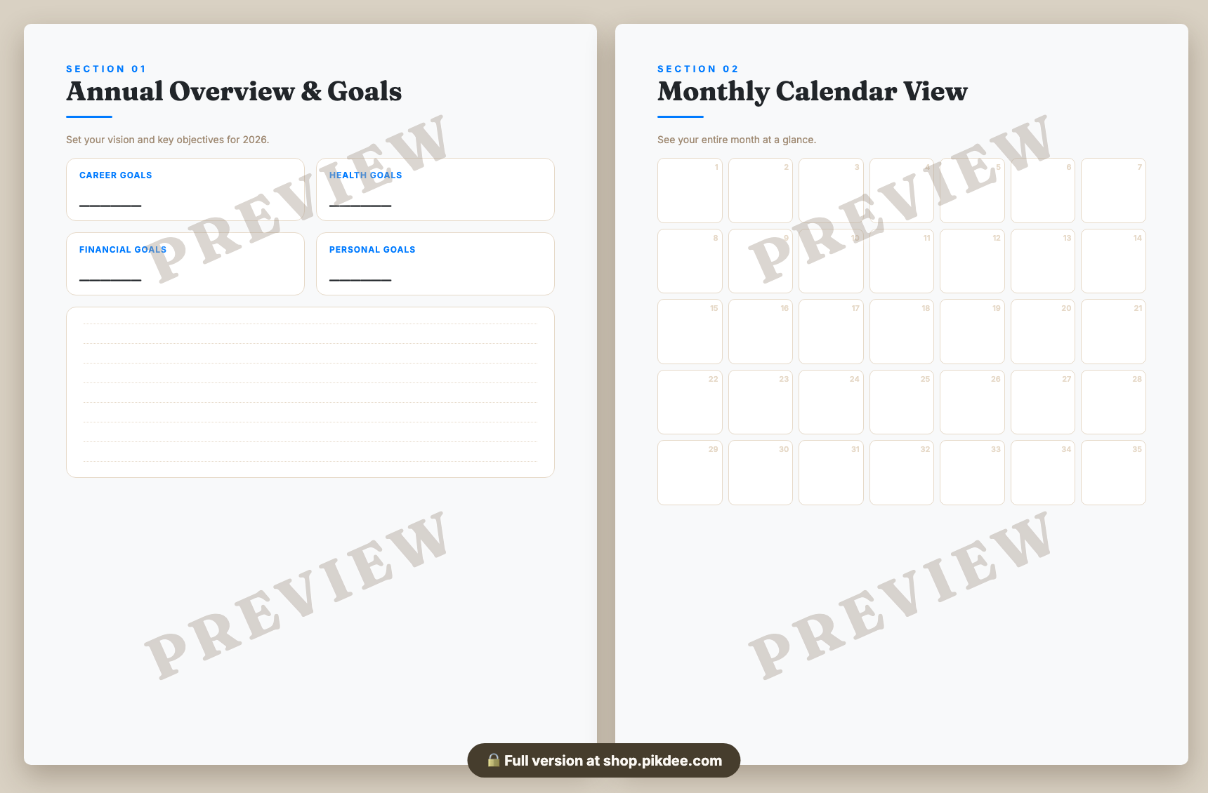 preview pages