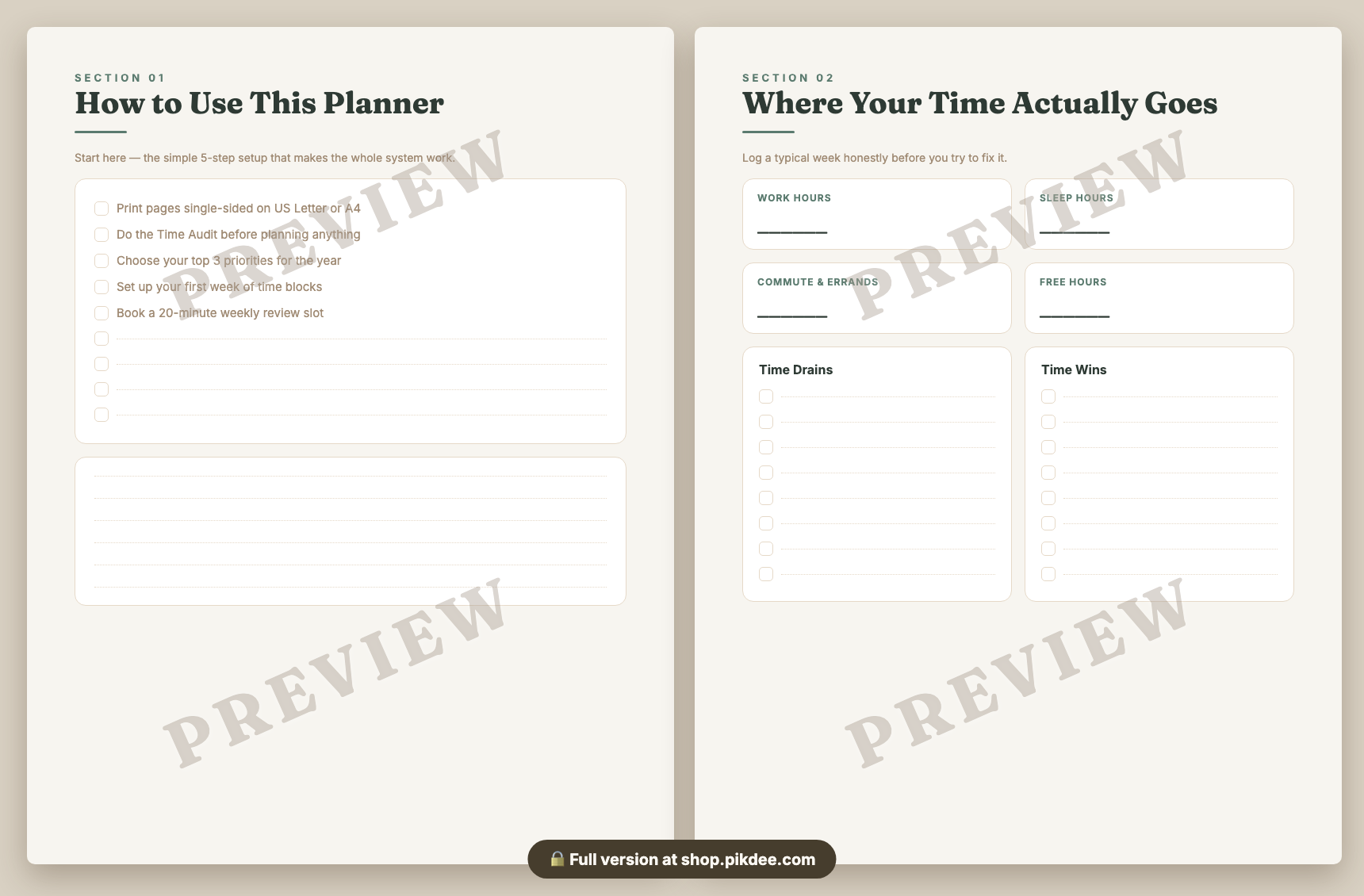 preview pages