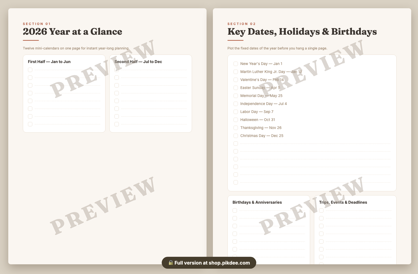 preview pages