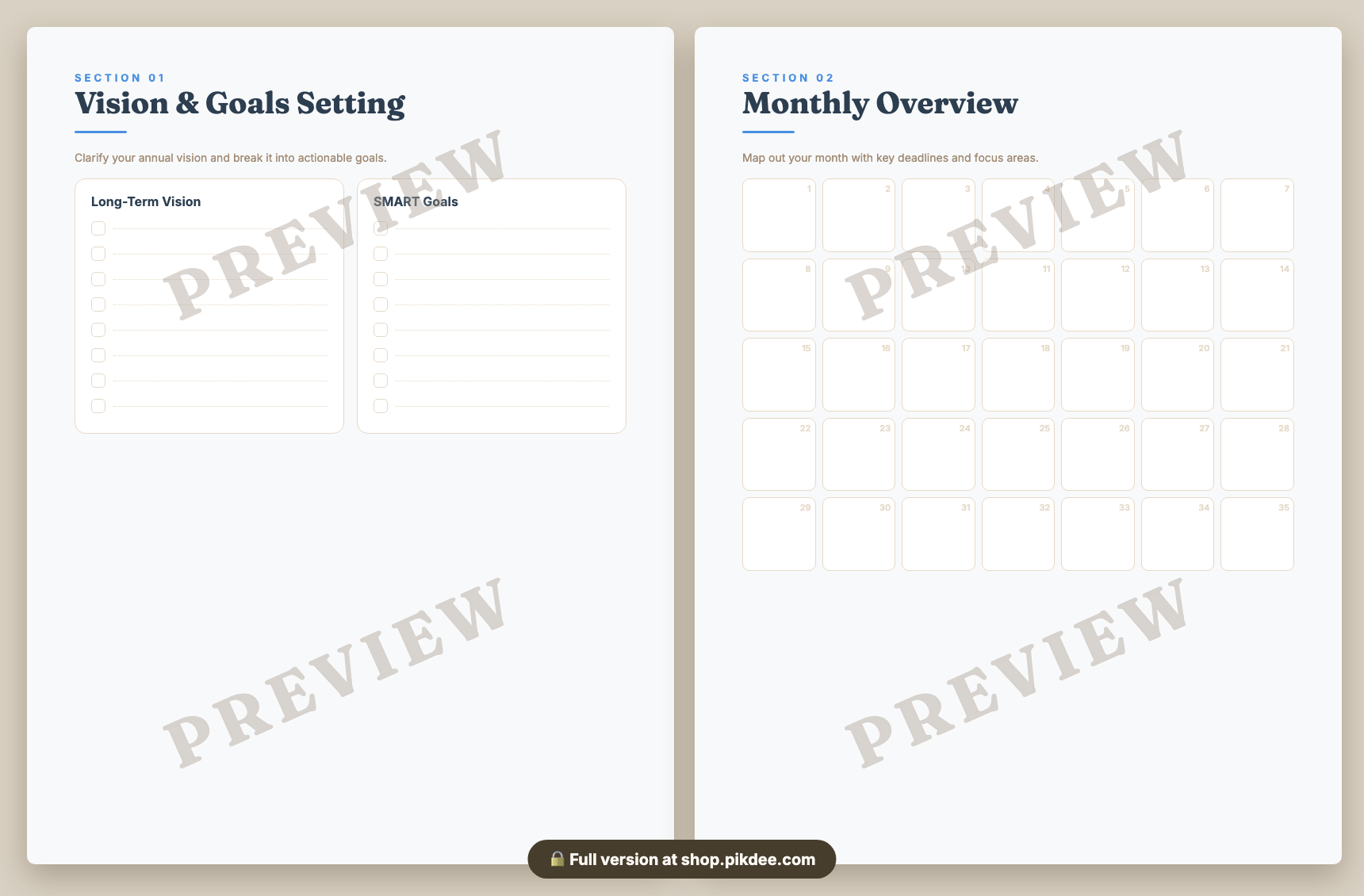 preview pages