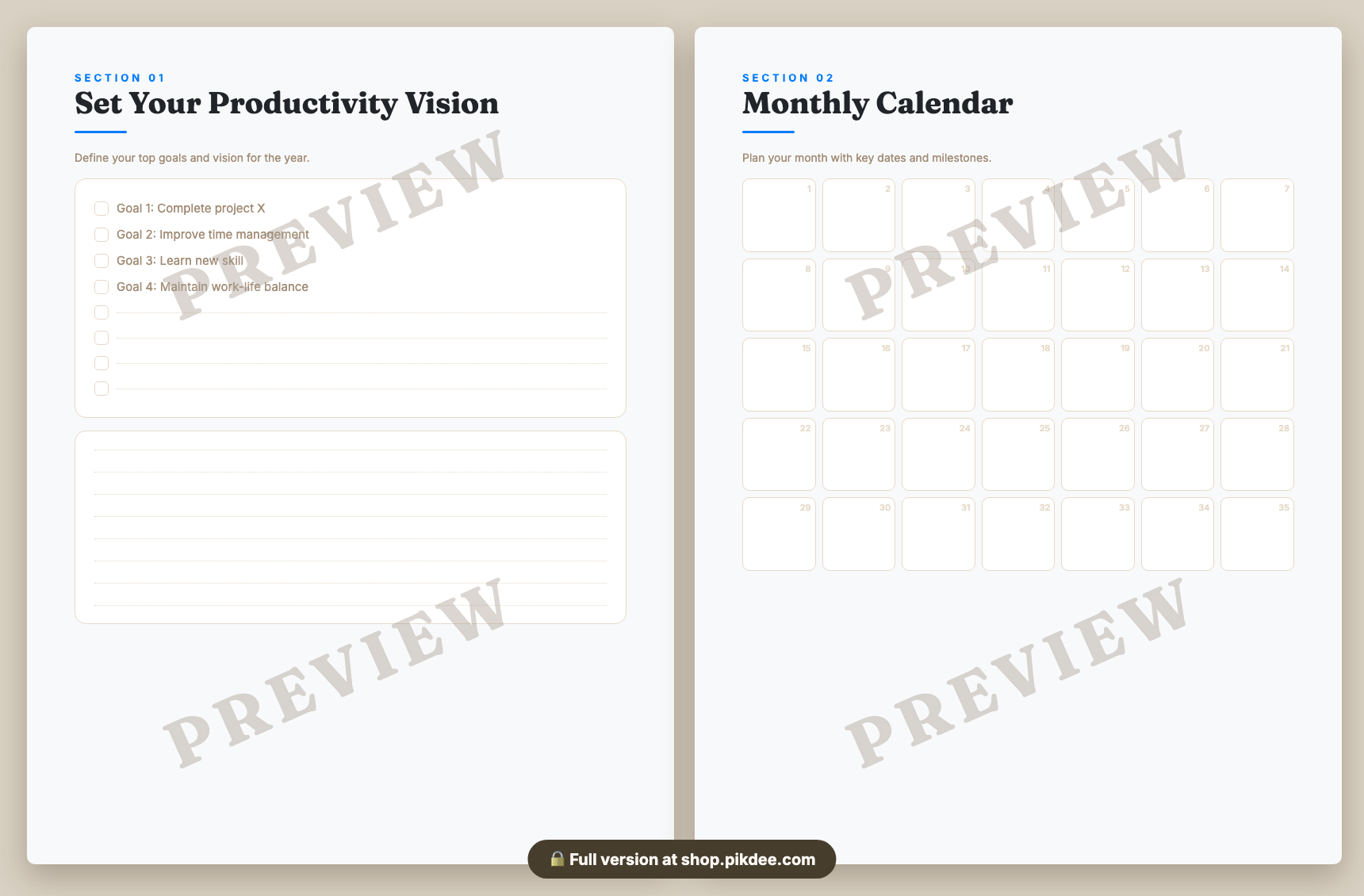 preview pages