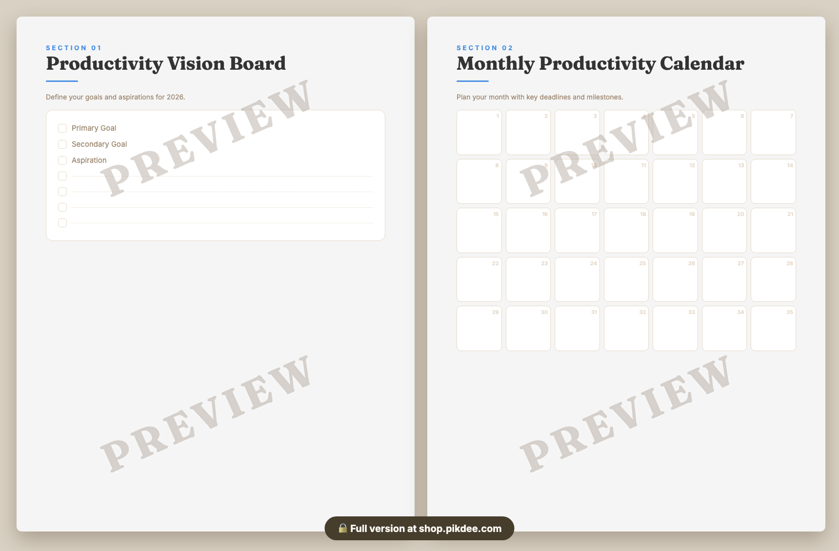 preview pages