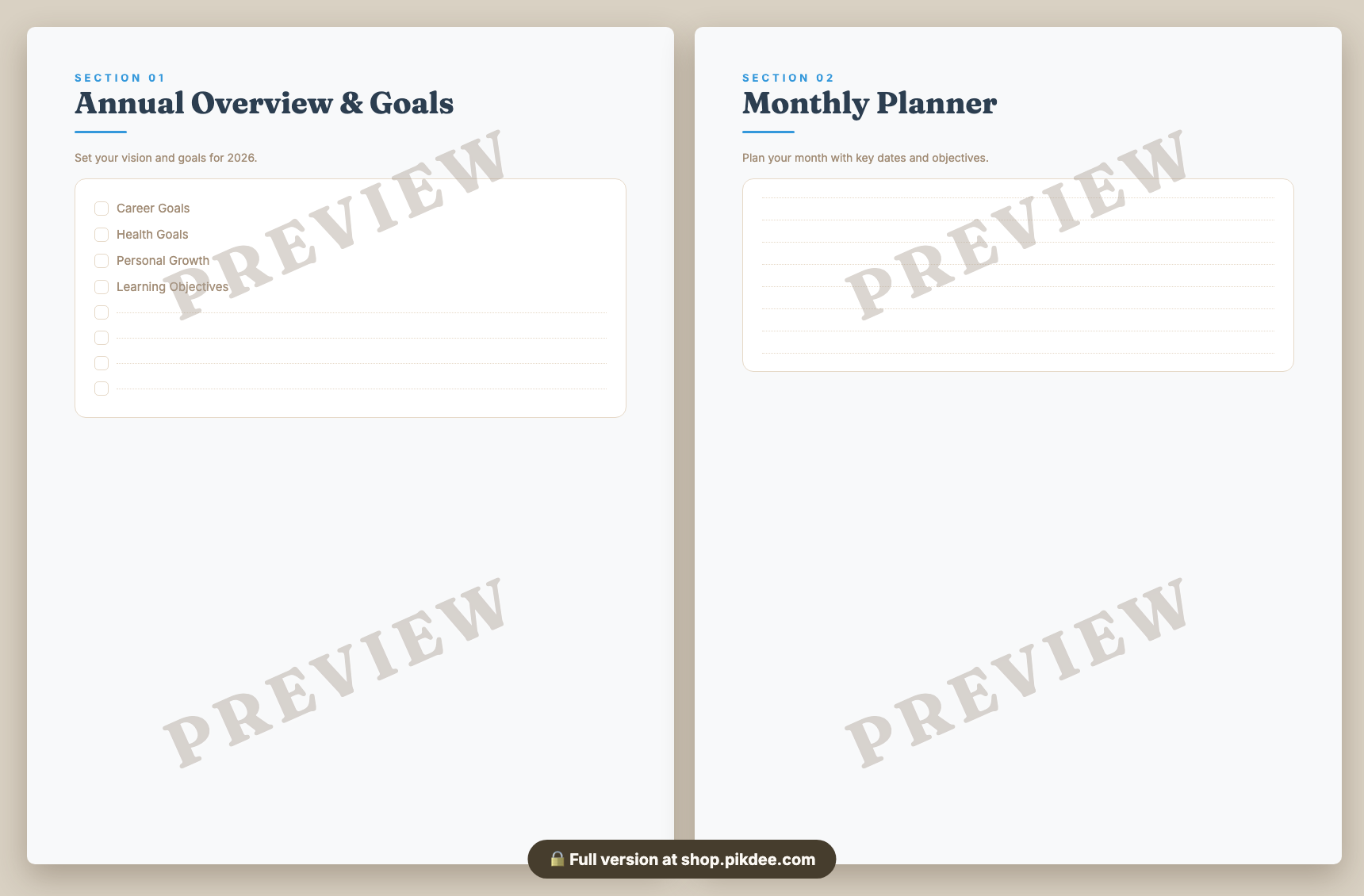 preview pages