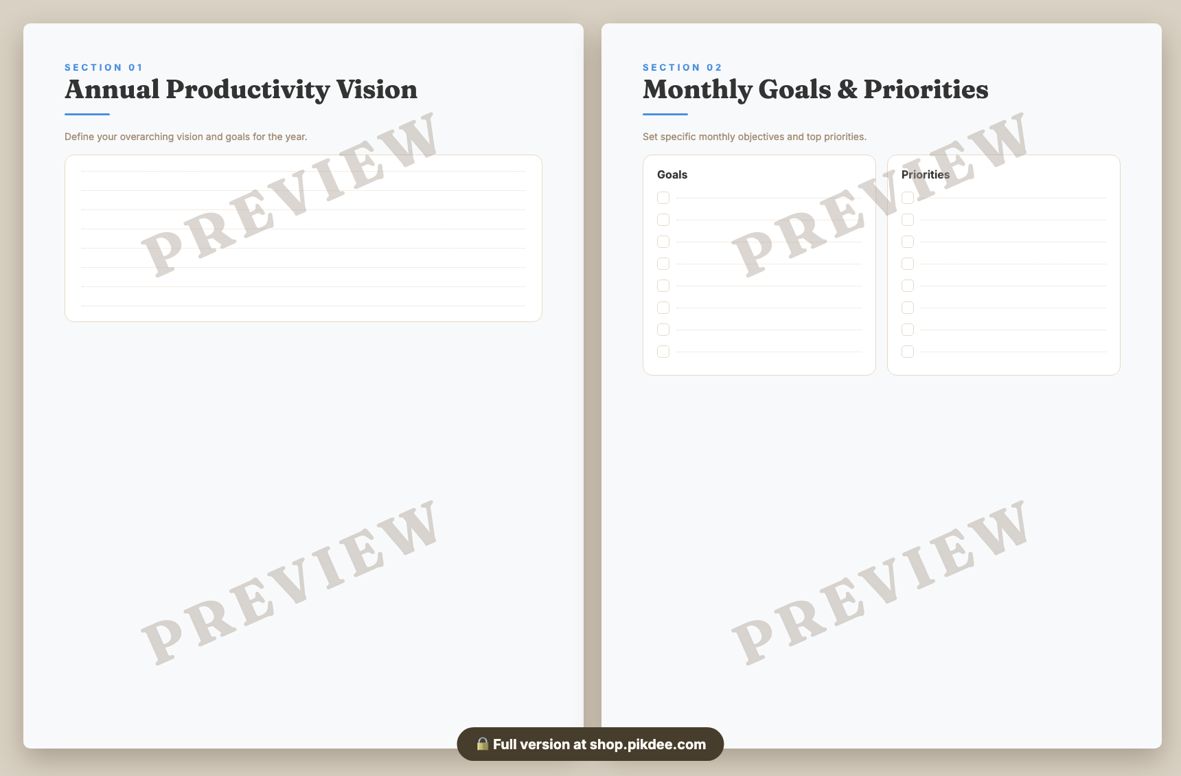 preview pages