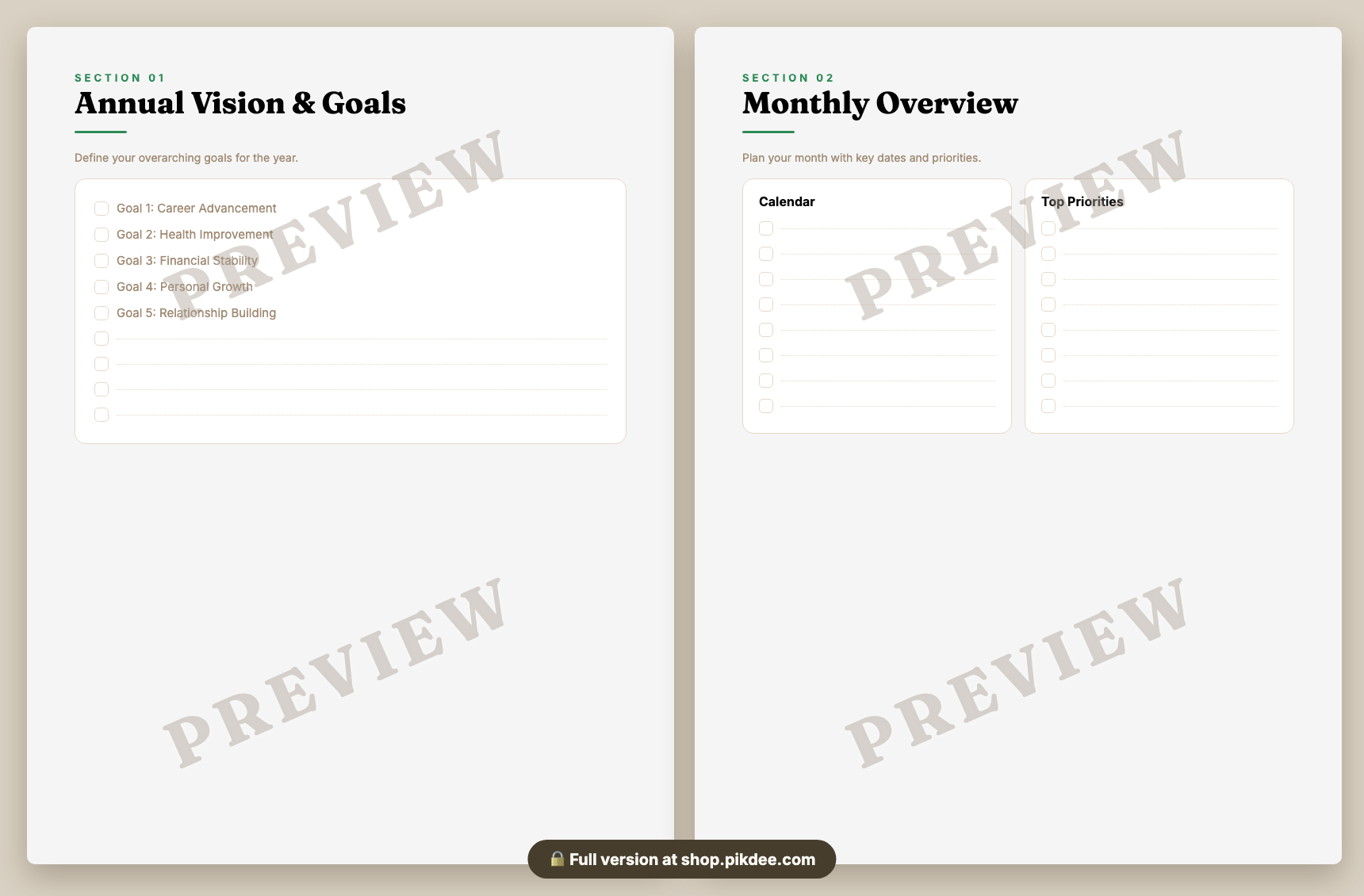 preview pages