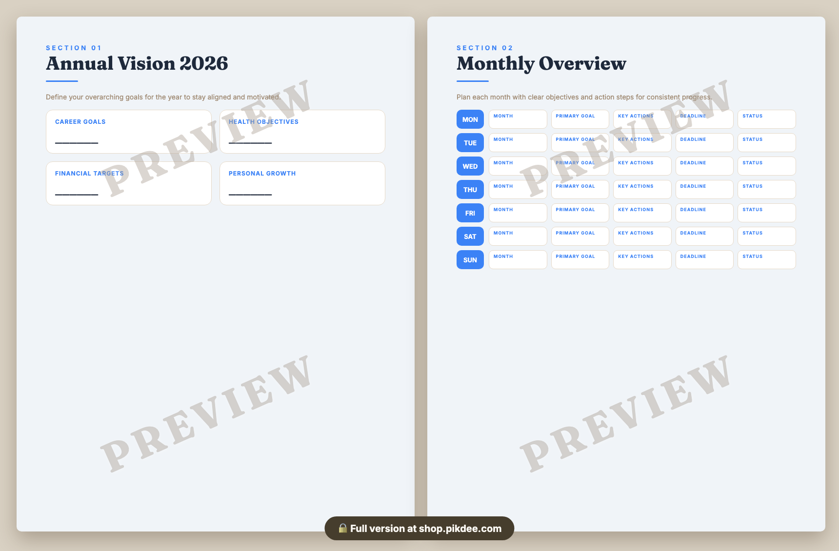 preview pages