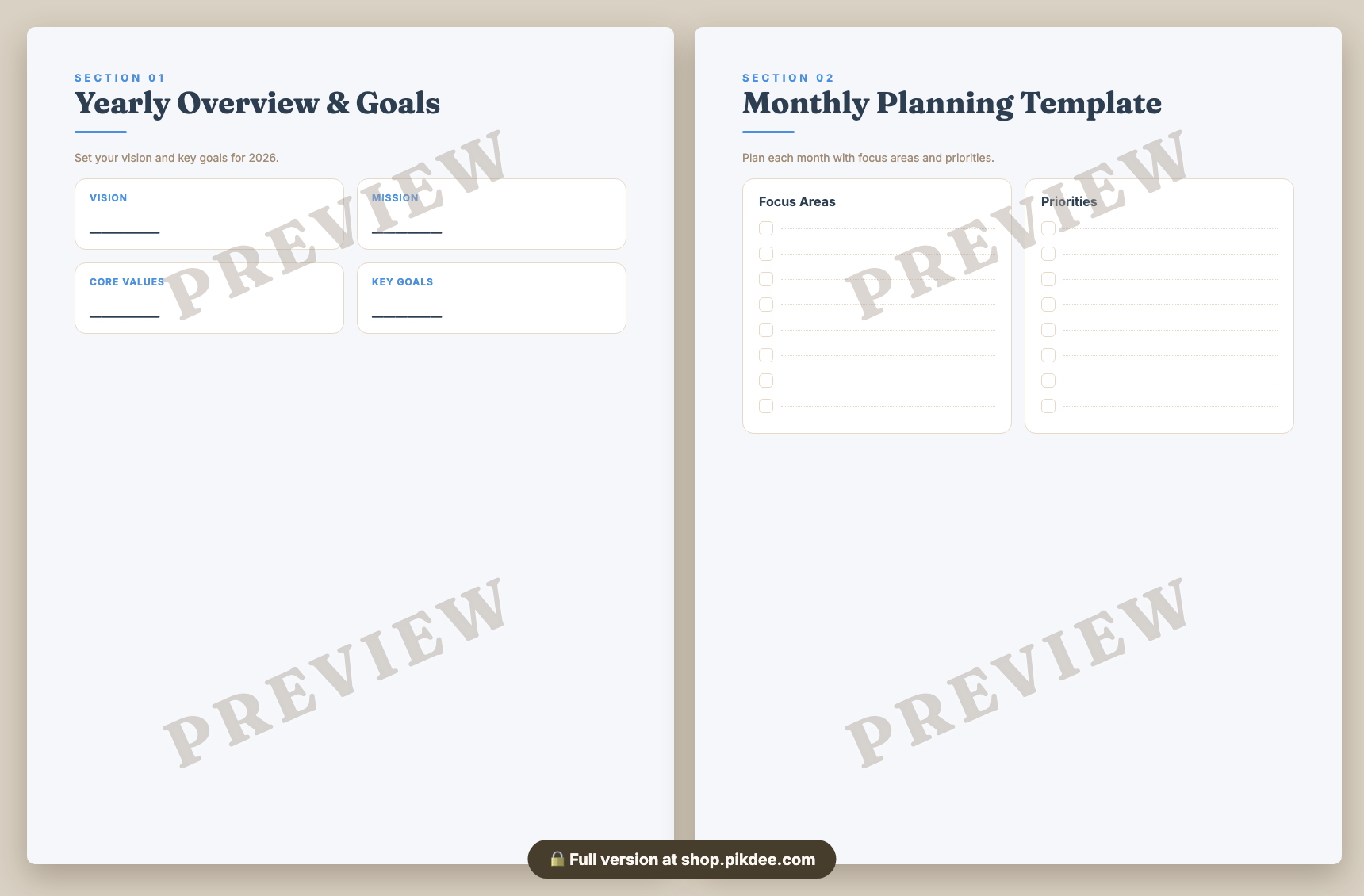 preview pages