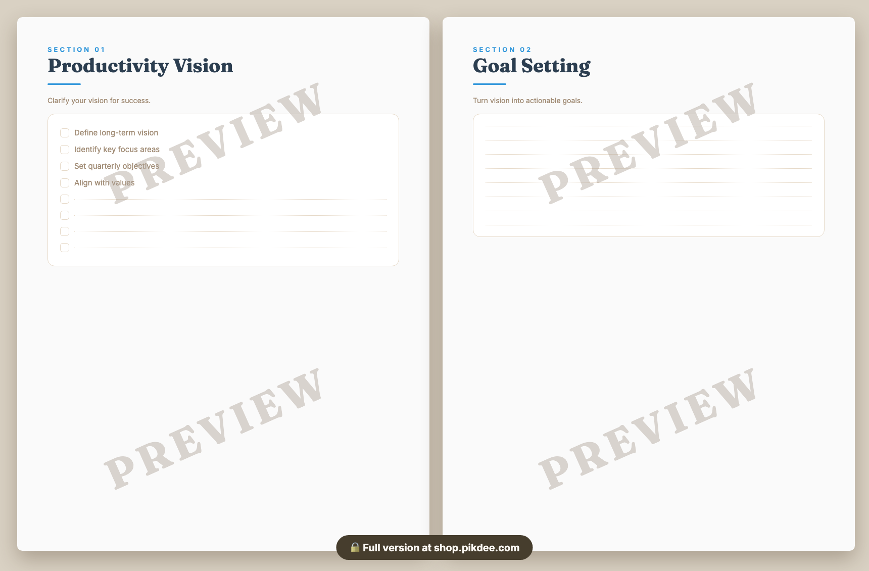 preview pages