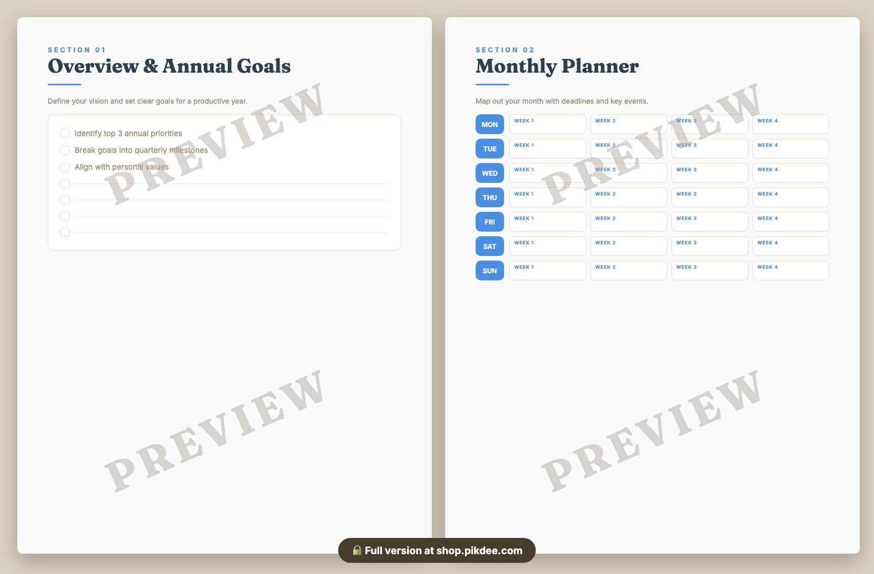 preview pages