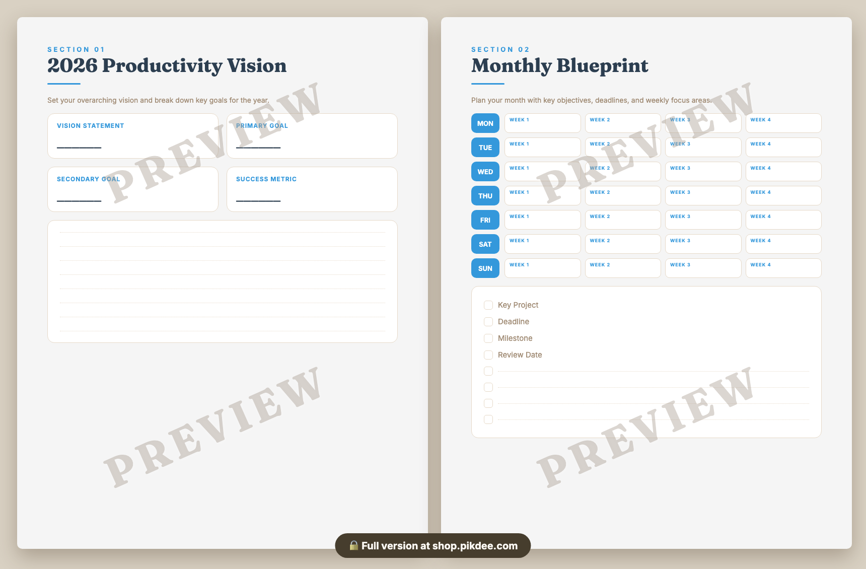 preview pages