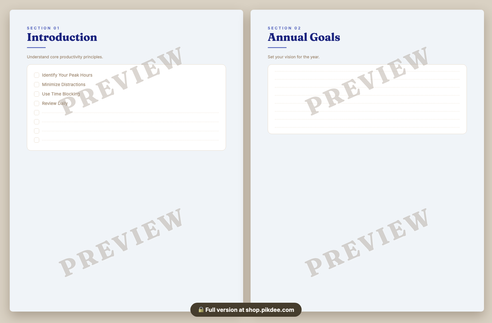 preview pages