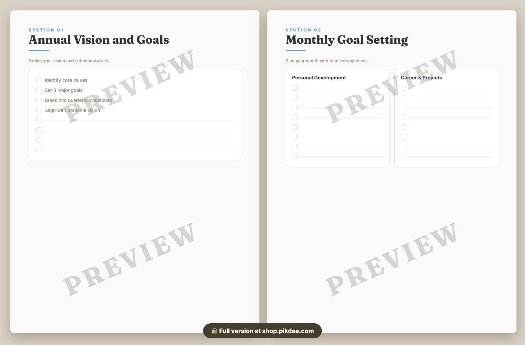 preview pages