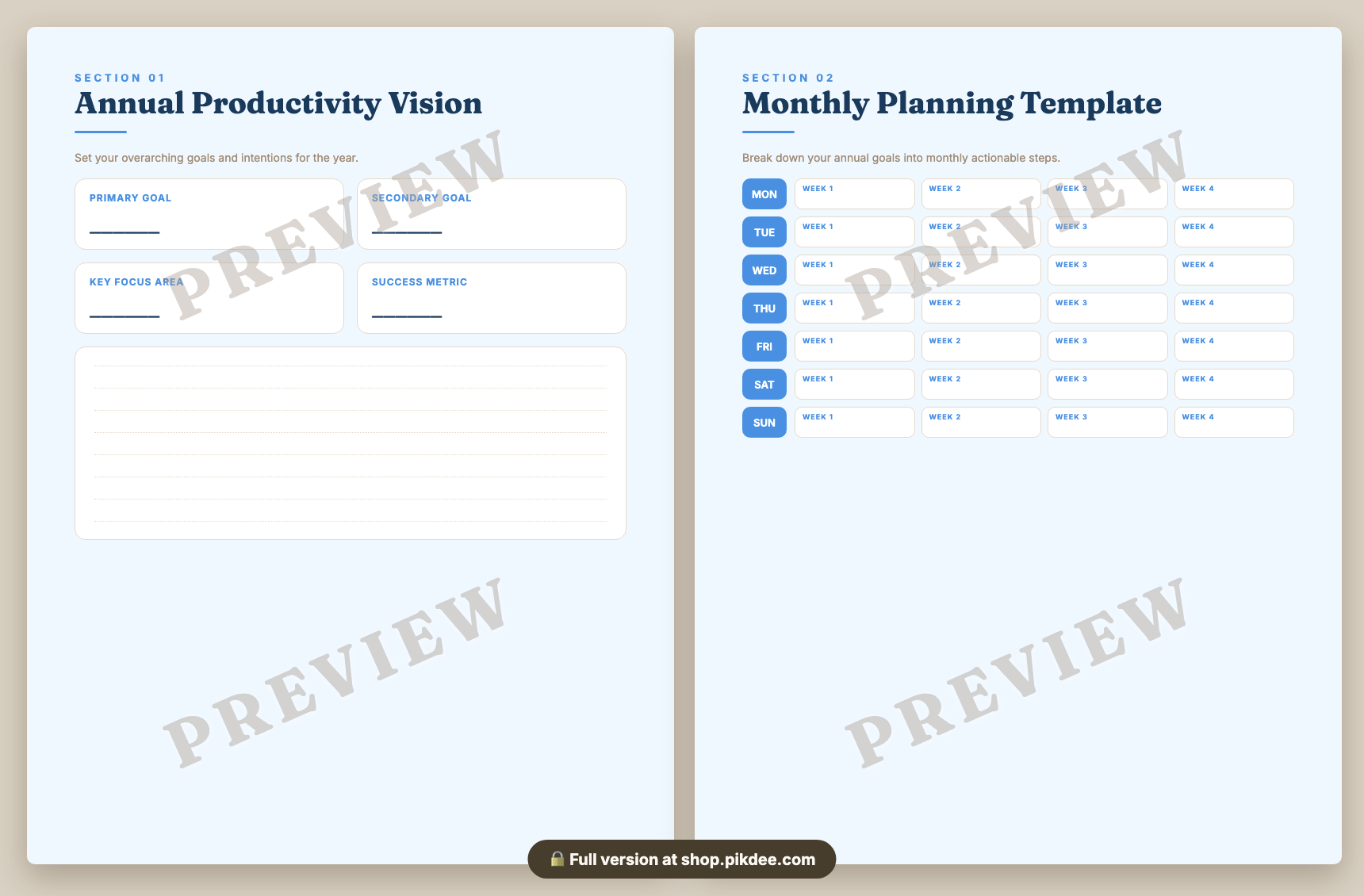 preview pages