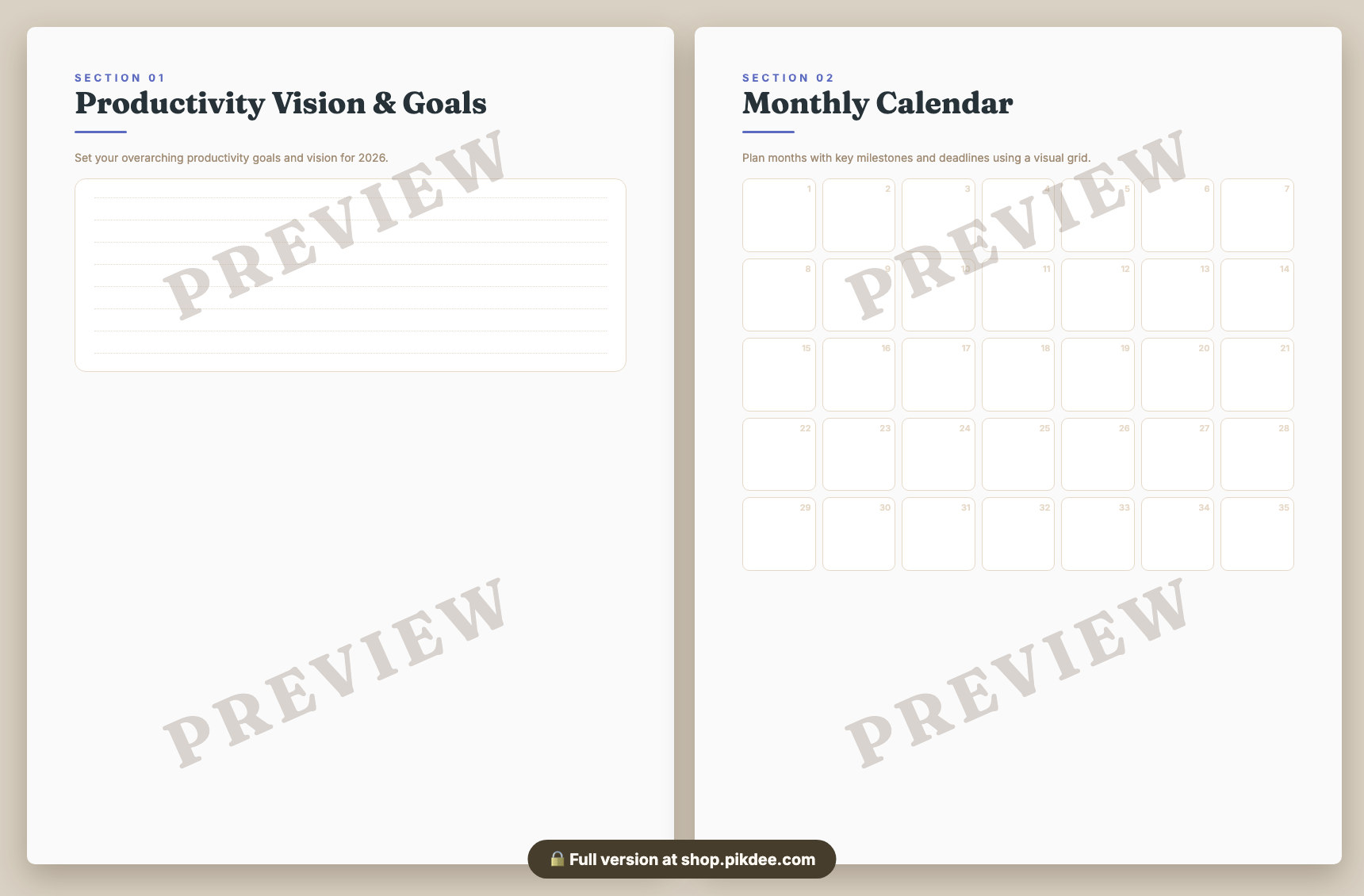preview pages