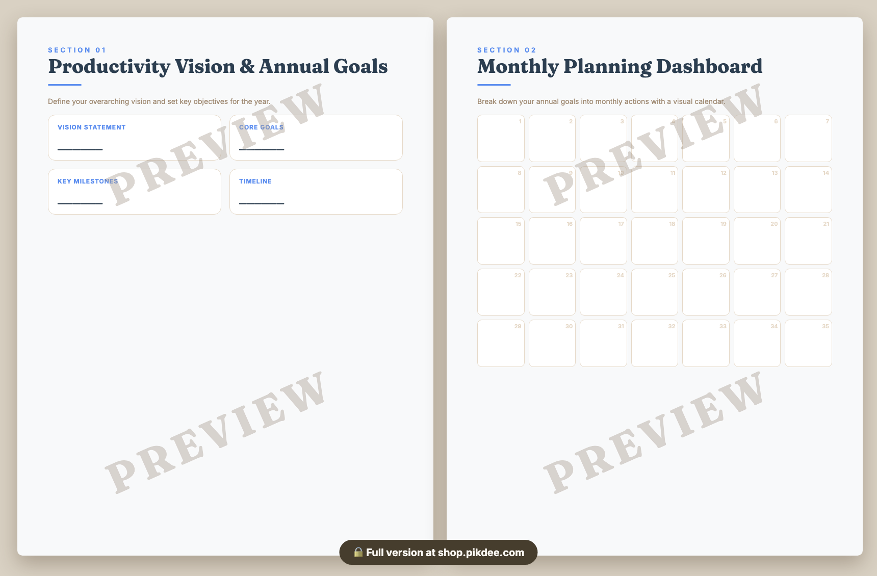 preview pages