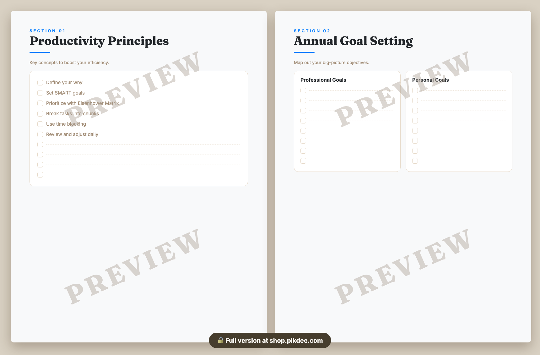 preview pages
