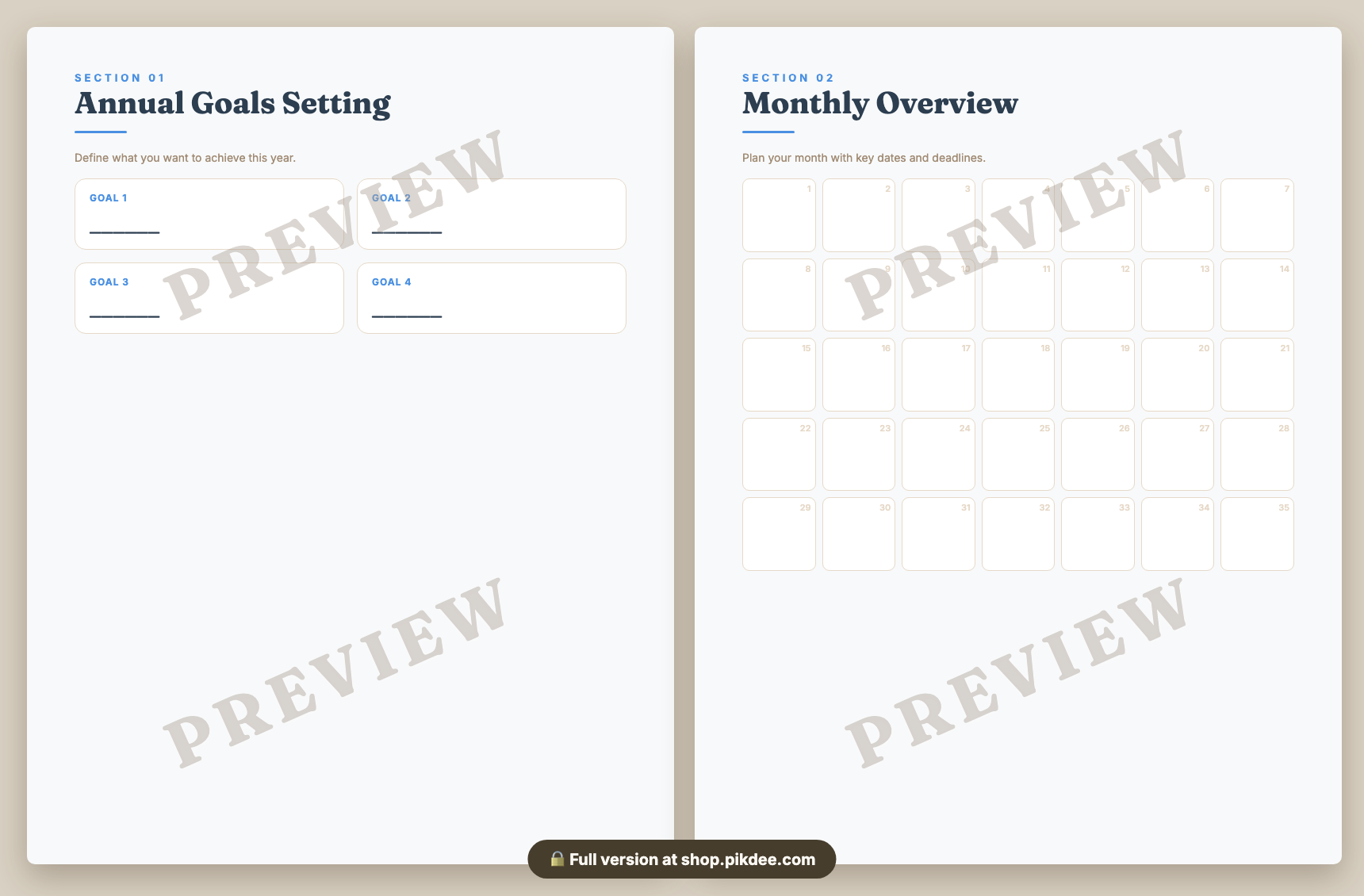 preview pages