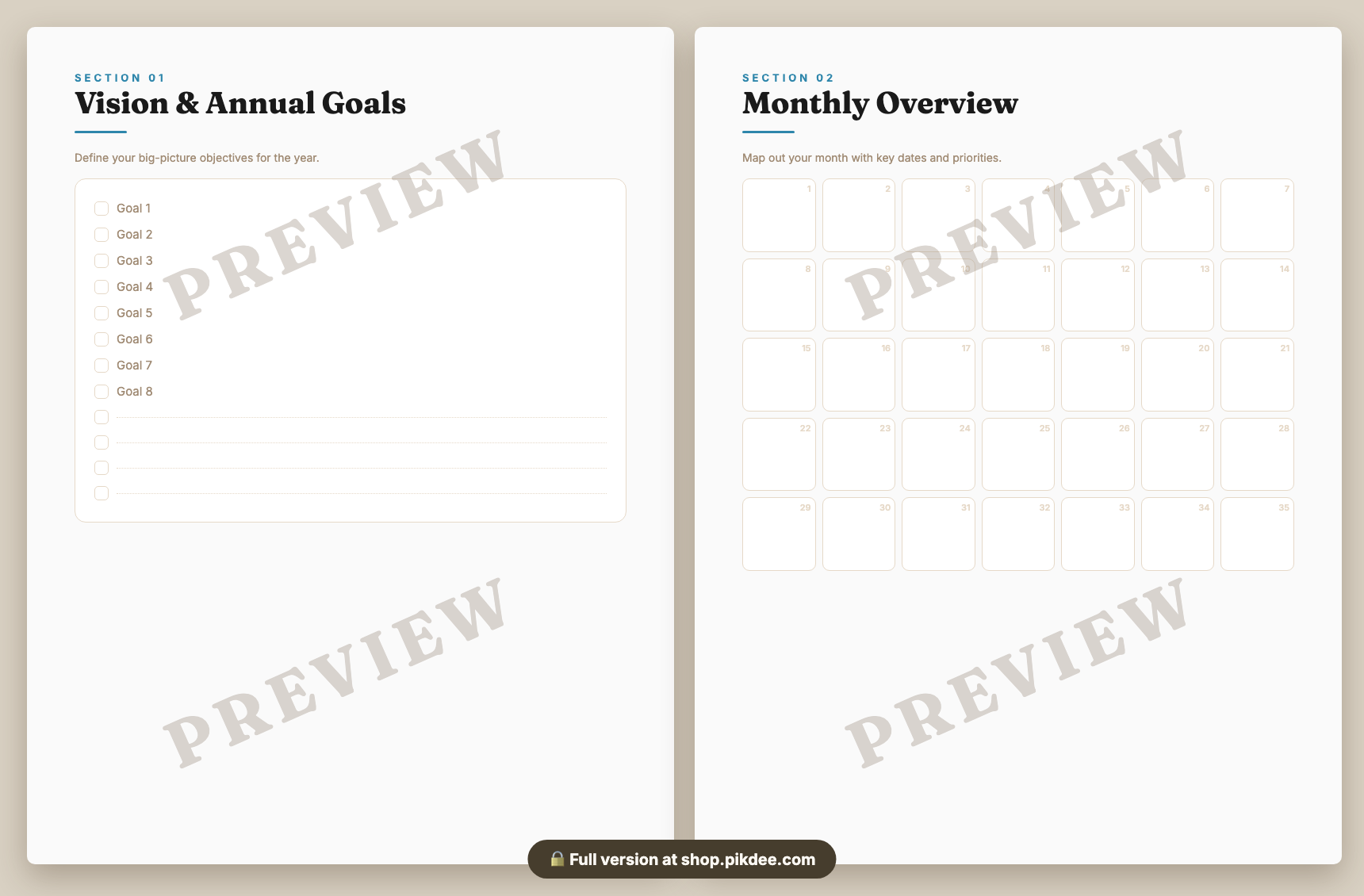 preview pages