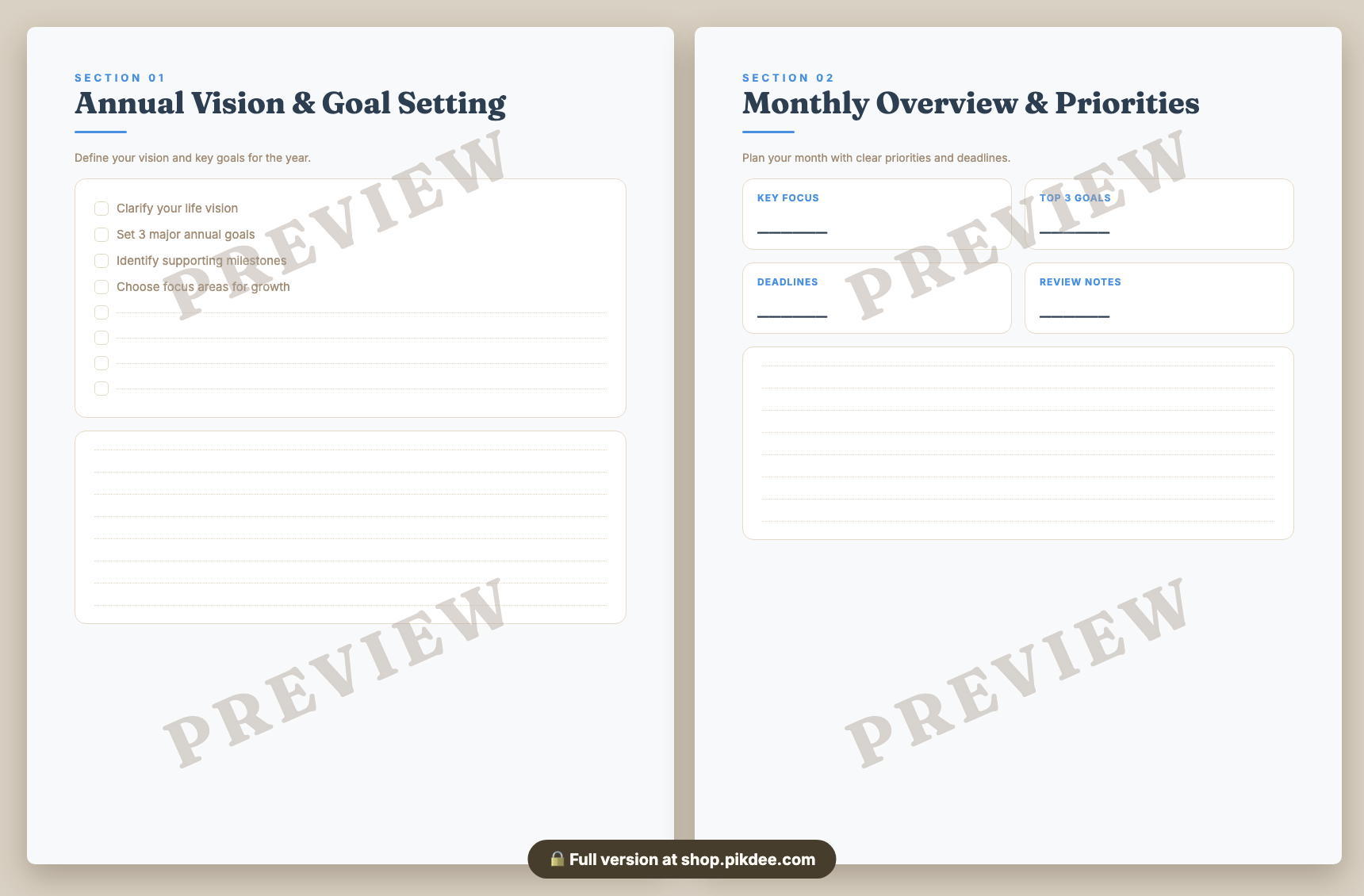 preview pages