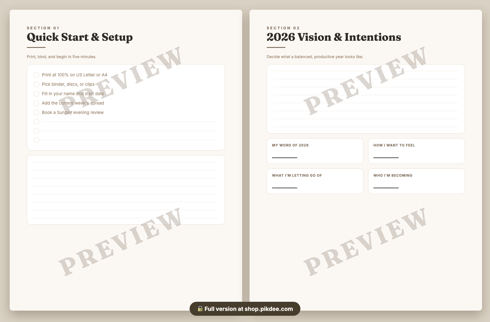 preview pages