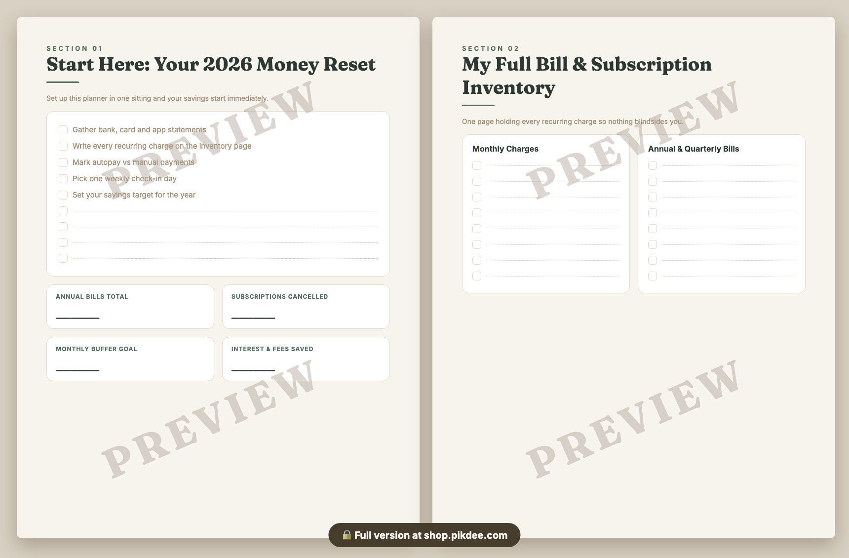 preview pages