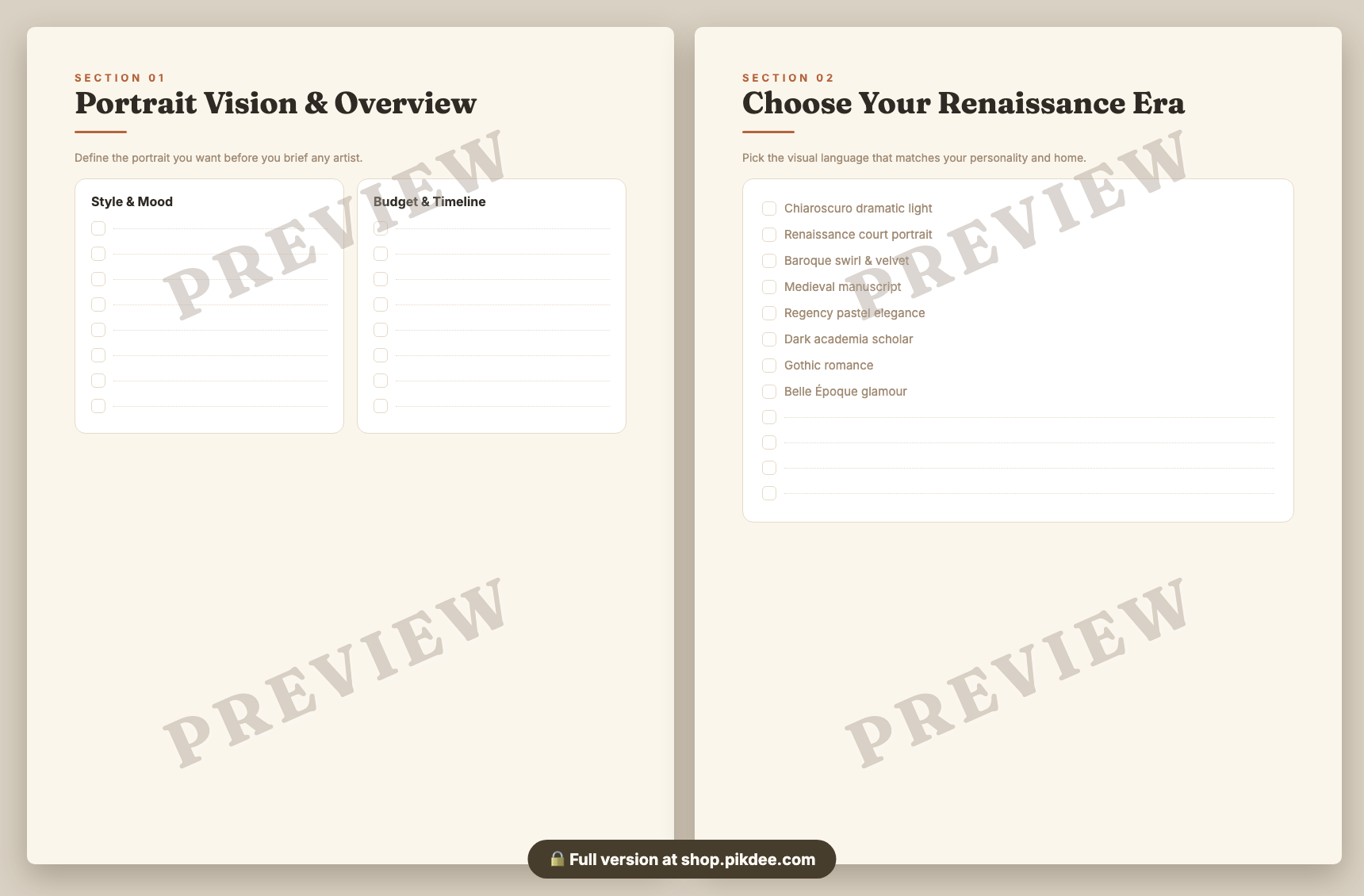 preview pages