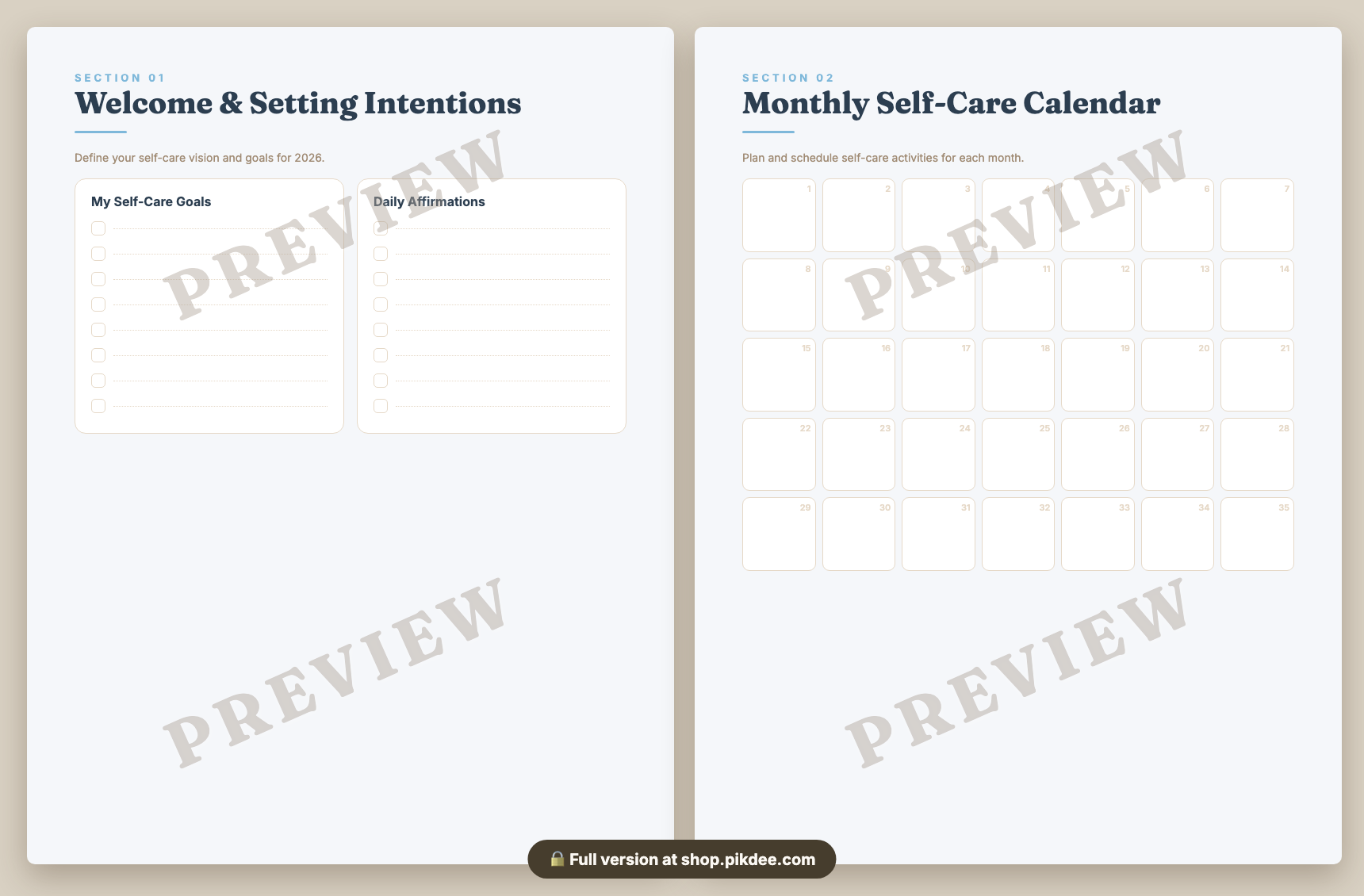 preview pages
