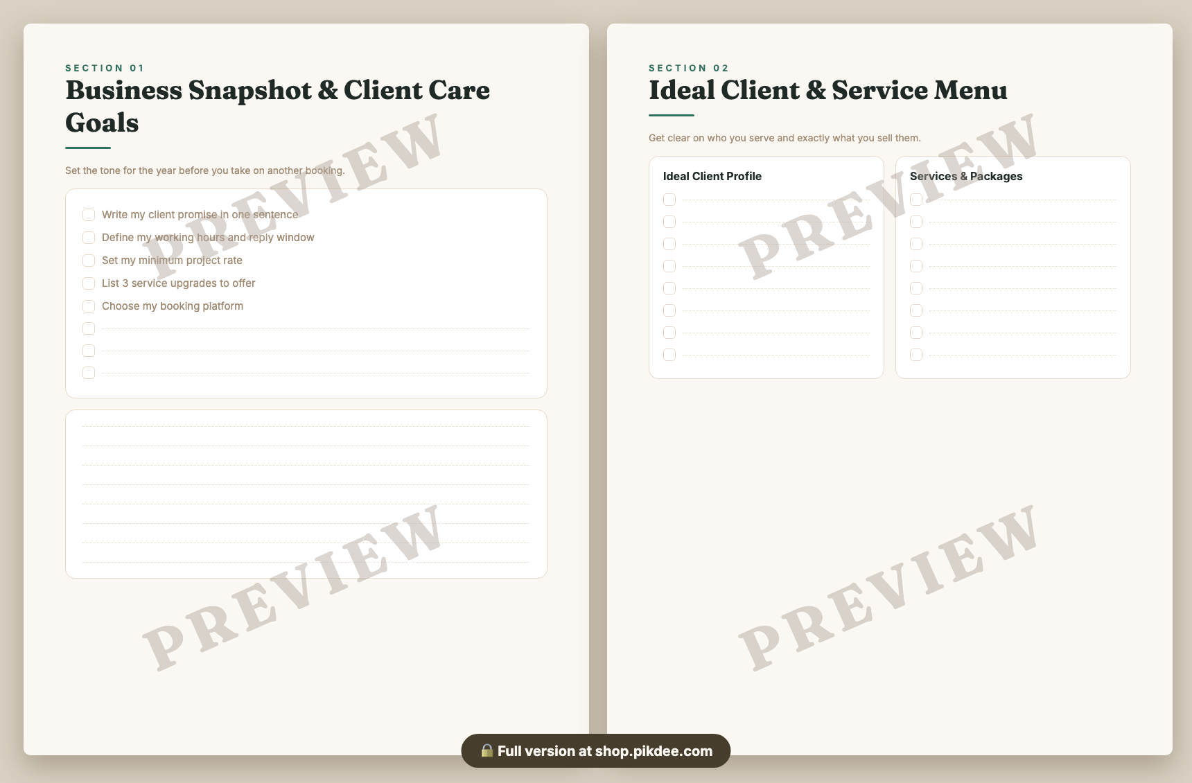 preview pages