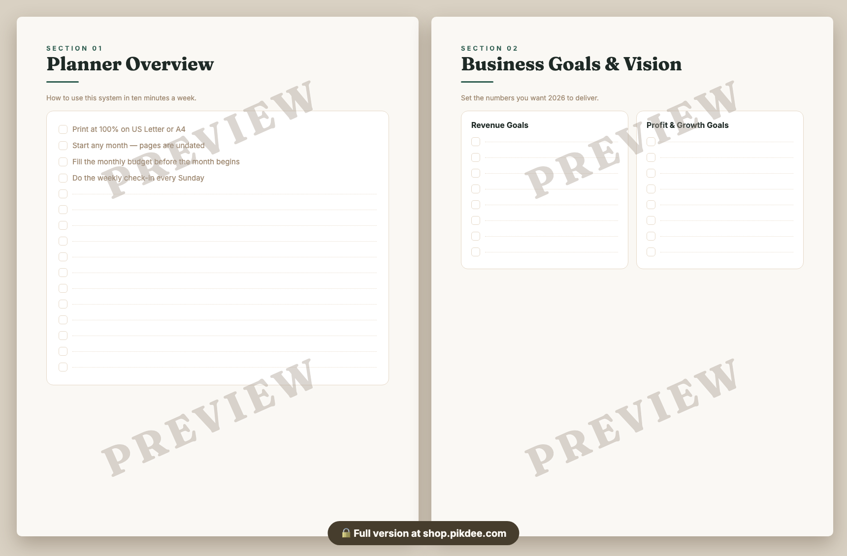 preview pages