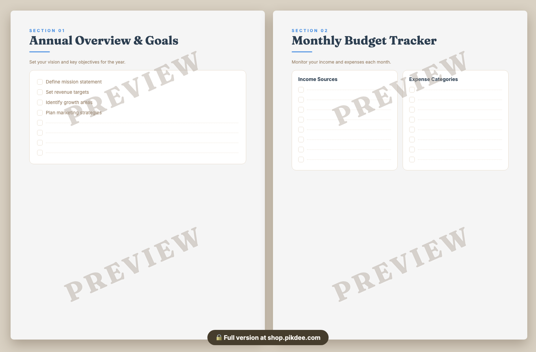 preview pages